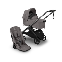 Bugaboo Dragonfly Plus Komplet Graphite/Grey Melange wózek 2w1 głęboko-spacerowy