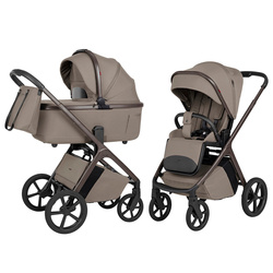 Carrello Vector F CRL-6700 Flannel Beige wózek dziecięcy 2w1 ze składaną gondolą
