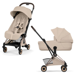 Cybex Coya 2 Style Rosegold Cozy Beige wózek 2w1 głęboko-spacerowy