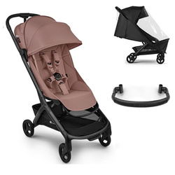 Bugaboo Butterfly 2 Dusty Pink zestaw z pałąkiem i folią przeciwdeszczową
