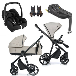 Roan IVI 2.0 Sesame zestaw 4 w 1 z fotelikiem Maxi Cosi Cabriofix i bazą isofix