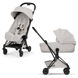 Cybex Coya 2 Style Matt Black City Grey wózek 2w1 głęboko-spacerowy