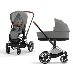Cybex Priam 4.0 Chrome Brown Mountain Blue wózek 2w1 głęboko-spacerowy