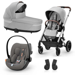 Cybex Balios S Lux Lava Grey zestaw 3w1 z fotelikiem Cloud G i-Size PLUS