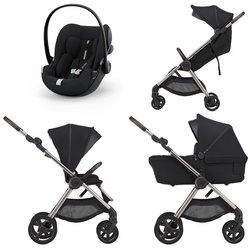 Anex iQ Premium Smoky zestaw 3w1 z fotelikiem Cybex Cluod G Plus