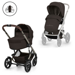 Cybex Talos S Lux 2026 ze składaną gondolą wózek 2w1 głęboko-spacerowy Chocolate Brown