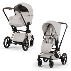 Cybex Priam 5.0 Champagne Gold City Grey wózek 2w1 głęboko-spacerowy