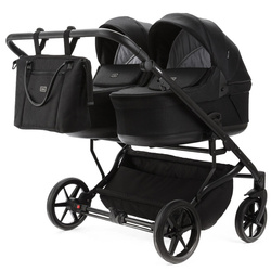 Adamex Leo Standard Black wózek bliźniczy 2w1