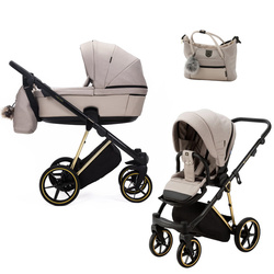 Adamex Belissa Special Edition Beżowy wózek 2w1 głęboko-spacerowy