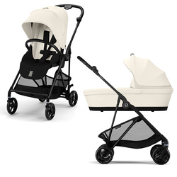 Cybex Melio 2025 Canvas White wózek 2w1 głęboko-spacerowy