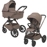 Espiro Clodi Fashionable Brown wózek głęboko-spacerowy 2w1