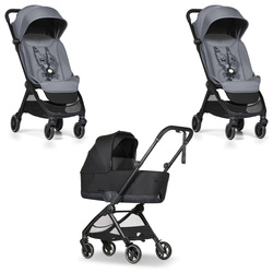 Bumprider Connect Mini Szary wózek 2w1 bliźniaczy rok po roku
