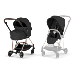 Cybex Mios 4.0 Comfort Rosegold Sepia Black wózek 2w1 głęboko-spacerowy