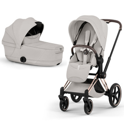 Cybex Priam 5.0 Rosegold City Grey wózek 2w1 głęboko-spacerowy