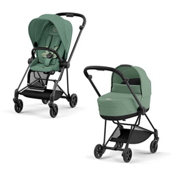 Cybex Mios Matt Black Leaf Green wózek głęboko-spacerowy 2w1