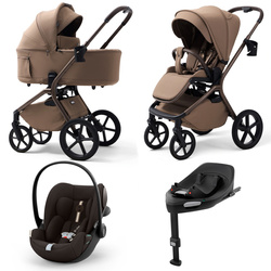 Future Calvio Essential Mokka wózek 4w1 z Cybex Cloud G3 i Base G3