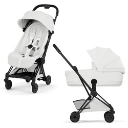 Cybex Coya 2 Style Matt Black Off White wózek 2w1 głęboko-spacerowy