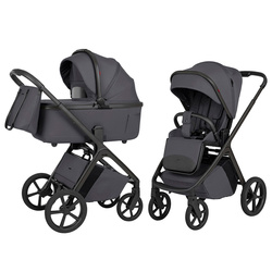 Carrello Vector F CRL-6700 Ample Grey wózek dziecięcy 2w1 ze składaną gondolą