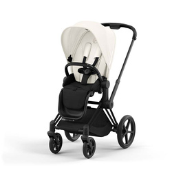 Cybex Priam 4.0 Matt Black OFF WHITE wózek spacerowy