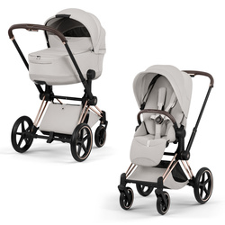 Cybex Priam 5.0 Rosegold City Grey wózek 2w1 głęboko-spacerowy