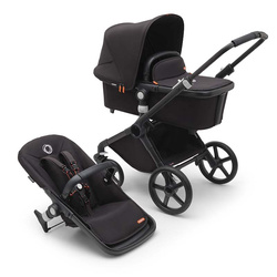 Bugaboo Fox Cub Black/Midnight Black wózek 2w1 głęboko-spacerowy