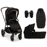 Nuna Triv LX All-Season Caviar wózek 2w1 głęboko-spacerowy