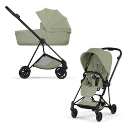 Cybex Mios 4.0 Style Matt Black Sage Green wózek 2w1 głęboko-spacerowy