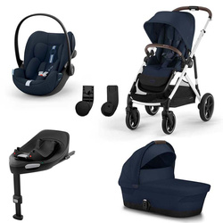 Cybex Gazelle S 4w1 Ocean Blue z fotelikiem Cloud G i-Size PLUS i bazą G