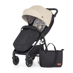 Petite&Mars Royal 3 Sahara Beige stelaż Black wózek spacerowy