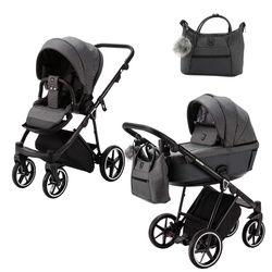 Adamex Belissa Graphite wózek 2w1 głęboko-spacerowy