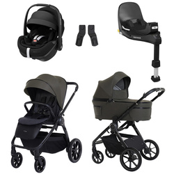 Espiro Yoga Life Balance Voice of Nature wózek 4w1 z fotelikiem Maxi Cosi Pebble 360 Pro2 i bazą FamilyFix 360 