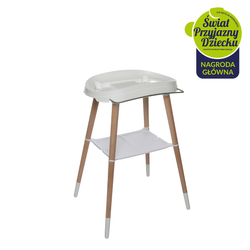 bébé-jou Stojak bukowy do wanienki Sense White 4217001
