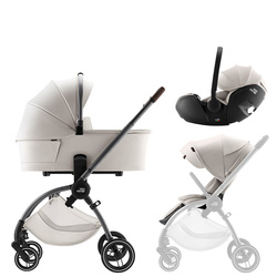 Britax Romer Rio Lux Soft Taupe zestaw 3w1 z fotelikiem Baby-Safe Pro