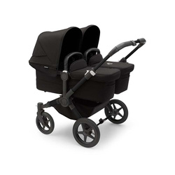 Bugaboo Donkey 5 TWIN Black/Midnight Black wózek bliźniaczy