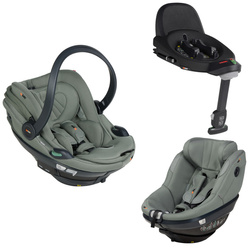 BeSafe Beyond 2 Pastelowa Oliwka zestaw modułowy z bazą Beyond 