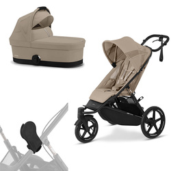 Cybex Avi Spin Almond Beige zestaw 2w1 z Gondolą S i adapterami do gondoli