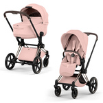 Cybex Priam 5.0 Champagne Gold Peach Pink wózek 2w1 głęboko-spacerowy