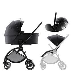 Britax Romer Rio Style Carbon Black zestaw 3w1 z fotelikiem Baby-Safe Pro