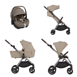 Anex iQ Premium Creamy zestaw 4w1 z fotelikiem Maxi Cosi Pebble 360 Pro2