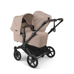 Bugaboo Donkey6 Duo Black/Desert Taupe wózek 2w1 dla dwójki dzieci w różnym wieku