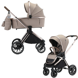 Adamex Spark Champagne Latte wózek 2w1 głęboko-spacerowy