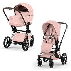 Cybex Priam 5.0 Champagne Gold Peach Pink wózek 2w1 głęboko-spacerowy