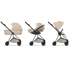 Cybex Mios 4.0 Style Matt Black Cozy Beige zestaw 3w1 z fotelikiem Cloud T i-Size