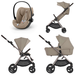 Anex iQ Premium Sandy zestaw 3w1 z fotelikiem Cybex Cluod G Plus