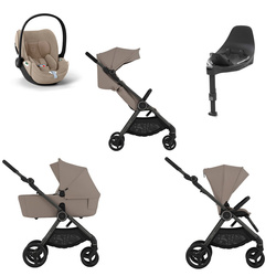 Anex iQ Basic Linen zestaw 5w1 z fotelikiem Cloud T i-Size Plus i bazą T