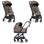 Bumprider Connect Mini Piaskowy wózek 2w1 bliźniaczy rok po roku