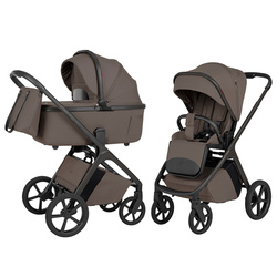 Carrello Vector F CRL-6700 Koa Brown wózek dziecięcy 2w1 ze składaną gondolą